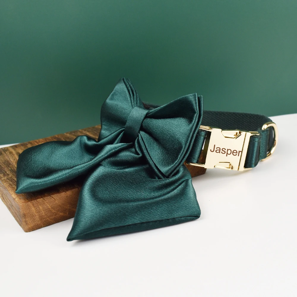 Venta caliente diseño personalizado Logo sublimación impreso poliéster accesorios para mascotas Collar de perro correas arnés arco conjunto cristal 11 - imagen 2