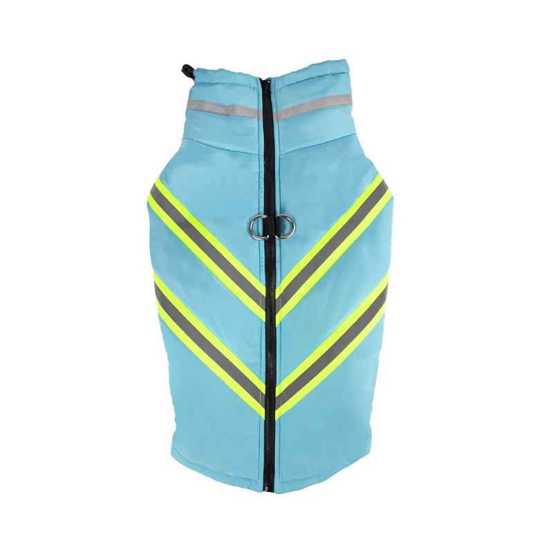 Ropa reflectante para perros grandes, chaqueta cálida de invierno para mascotas, abrigo impermeable a prueba de viento, ropa para perros pequeños y grandes, Labrador, Chihuahua, Pug - imagen 3