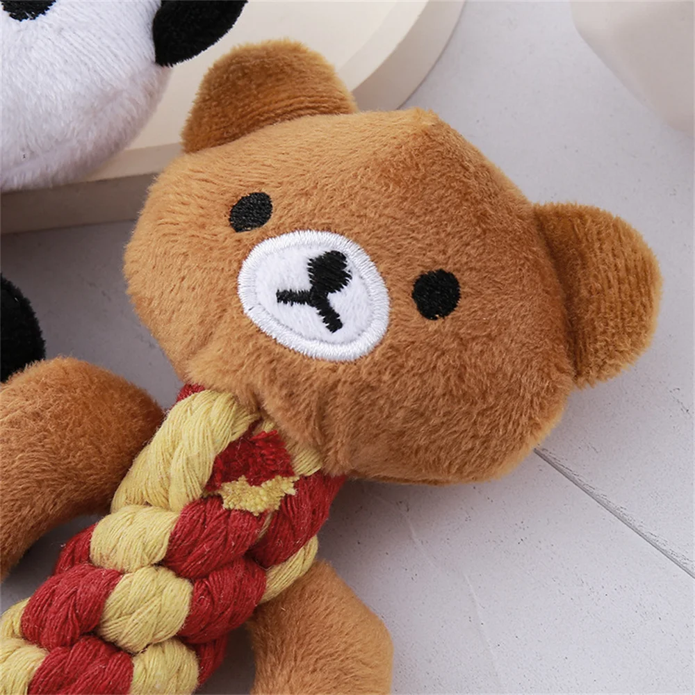 Juguetes para masticar para perros y gatos, animales tejidos con cuerda, resistente a mordeduras, juguete para mascotas para perros pequeños, Chihuahua, Yorkshire, caniche, accesorios para mascotas - imagen 4