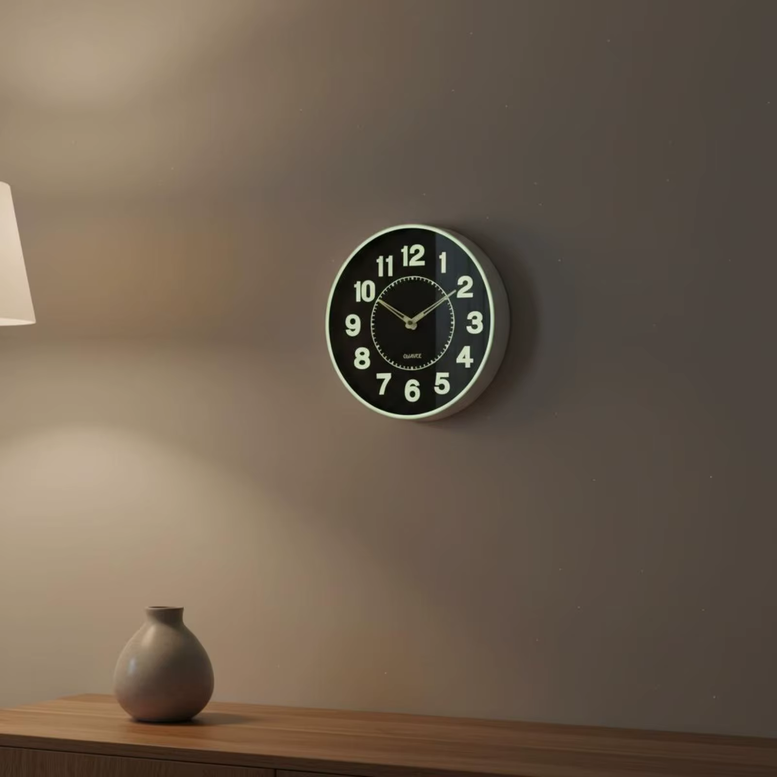 Reloj de pared luminoso con números grandes visibles en la oscuridad - imagen 4