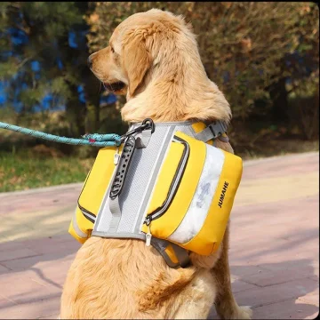 Mochila de tela Oxford para perro, bolsa táctica para perros medianos y grandes, impermeable, reflectante, para exteriores - imagen 2