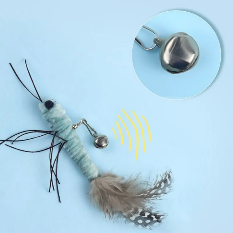 Juguete para gatos, palos para gatos con plumas, juguete interactivo para gatos, alambre de acero, mariposa, juguetes para gatos, juguetes para gatitos, productos para mascotas - imagen 5
