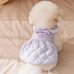 Abrigo algodón invierno para perro – Chaqueta cálida estilo princesa