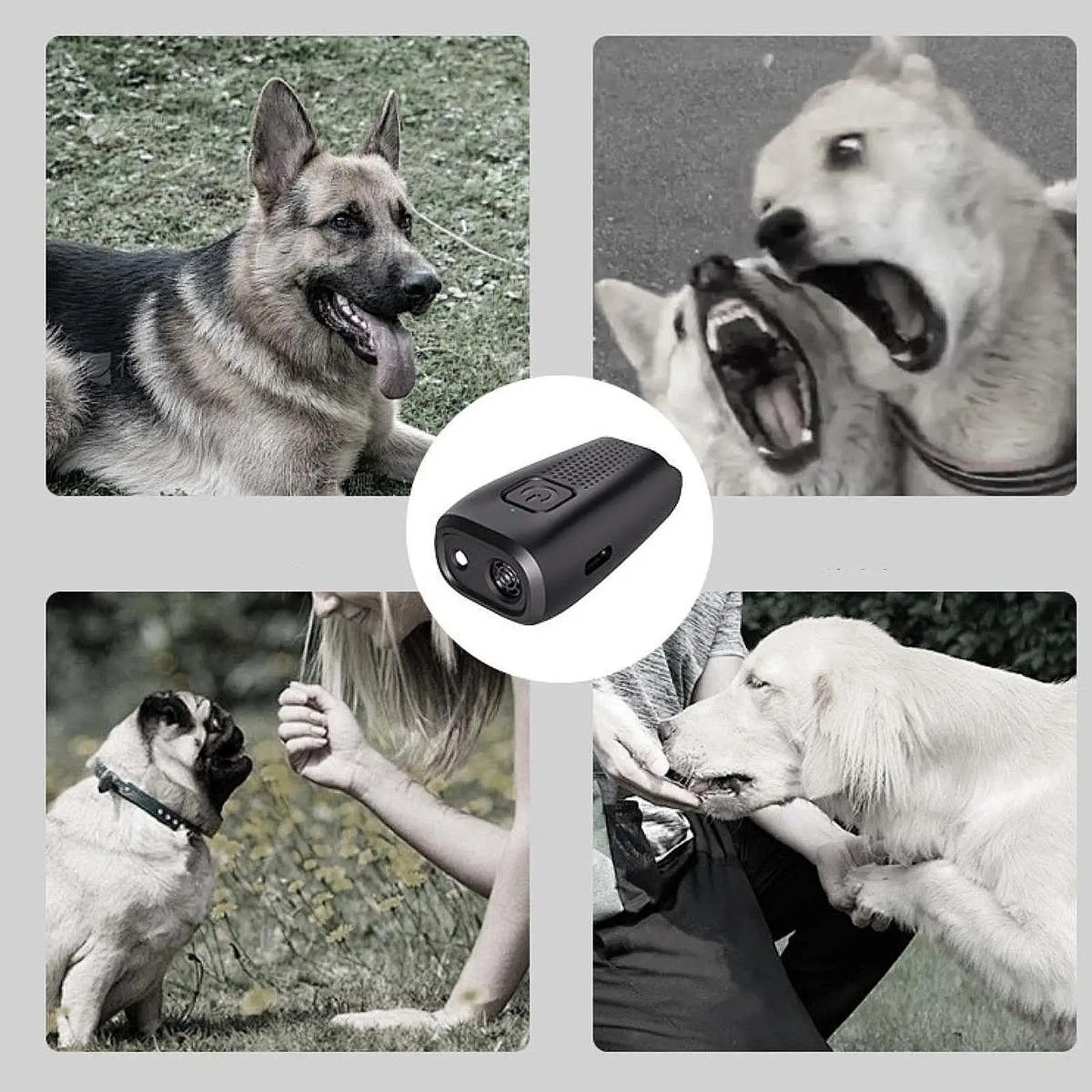 Ultrasonic Anti Barking Device Lightweight Effective Dog Barking Control Devices Dog Barking Train for Trips Outdoor Activities