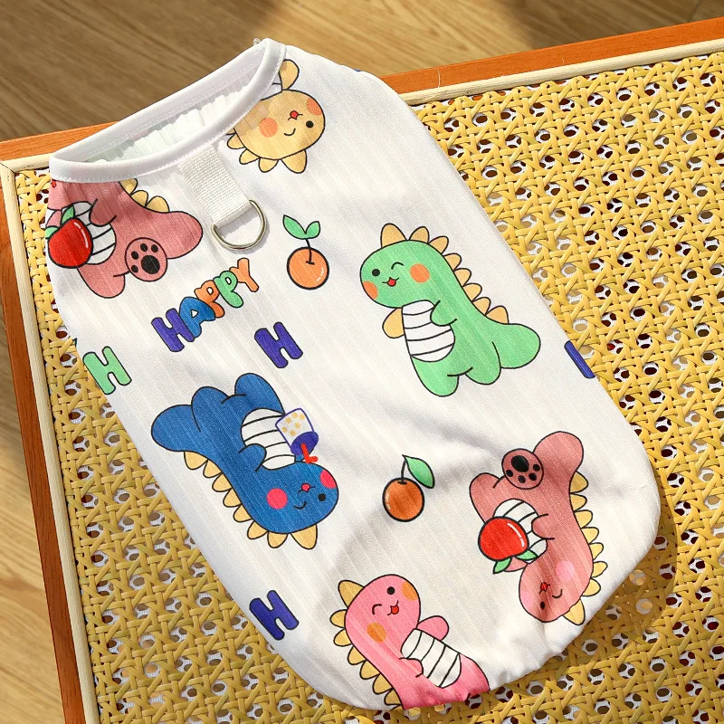 Camisas para perros pequeños, medianos y grandes, camisetas de verano ligeras y elásticas de algodón suave, chaleco sin mangas para gatos dentro de 65kg - imagen 4