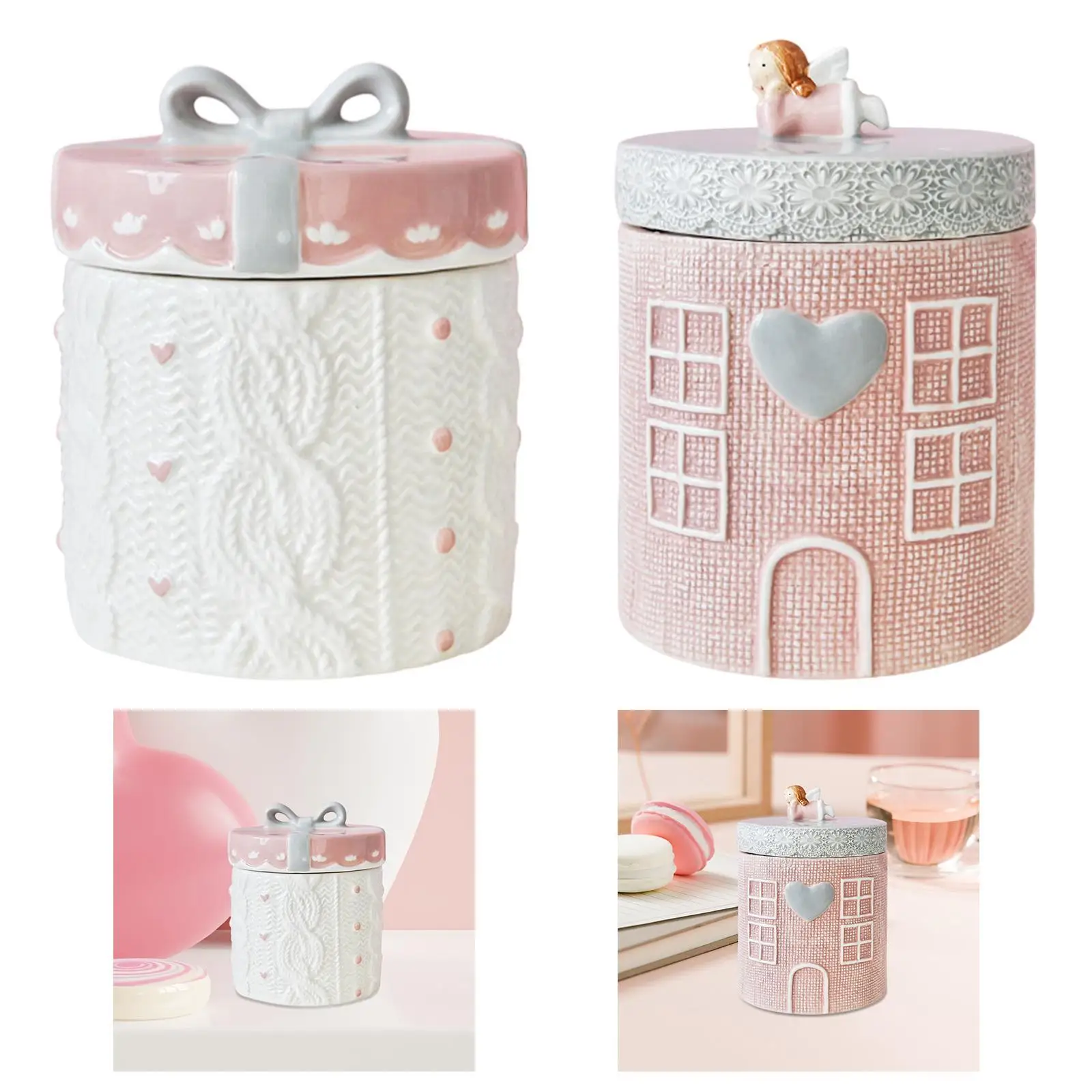 Food Storage Canister Farmhouse Tea Jar Loose Sugar Tin Storage Canister Storage Jar for Tea Coffee Beans Snacks Kitchen Nuts