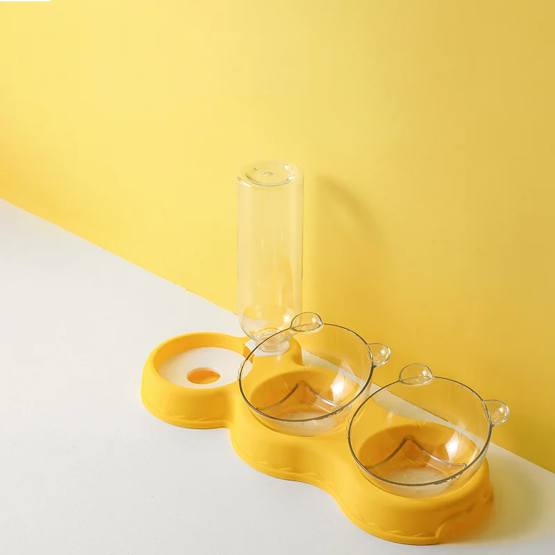 Nuevo Alimentador automático 3 en 1 para beber, protección del medio ambiente, suministros de plástico y seguridad para mascotas para gatos - imagen 3