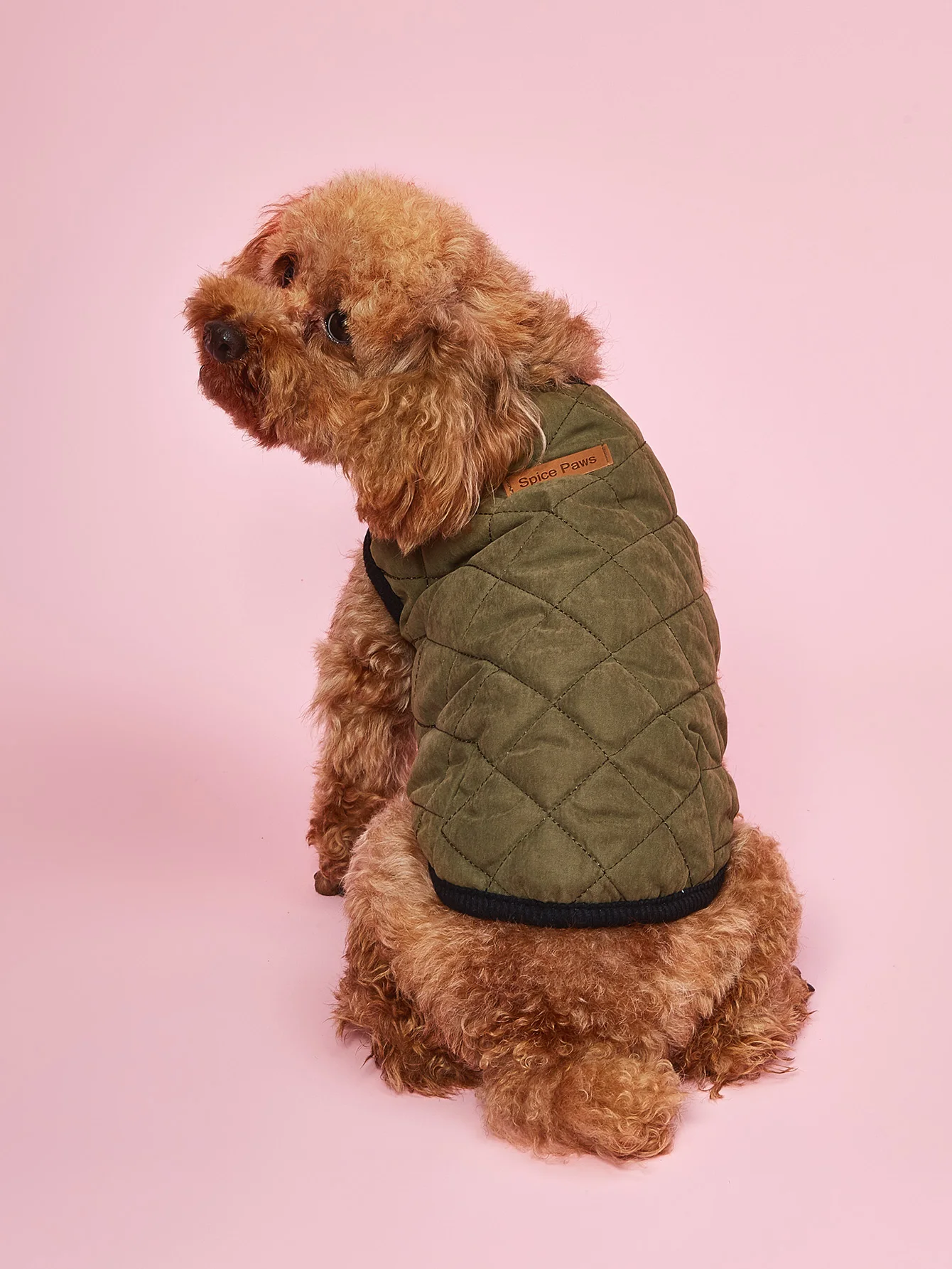 Abrigo de invierno cálido para perro, chaqueta de plumón para perro, cuello alto, ropa impermeable para perro para clima frío, traje de nieve para perro de Navidad Ve - imagen 4