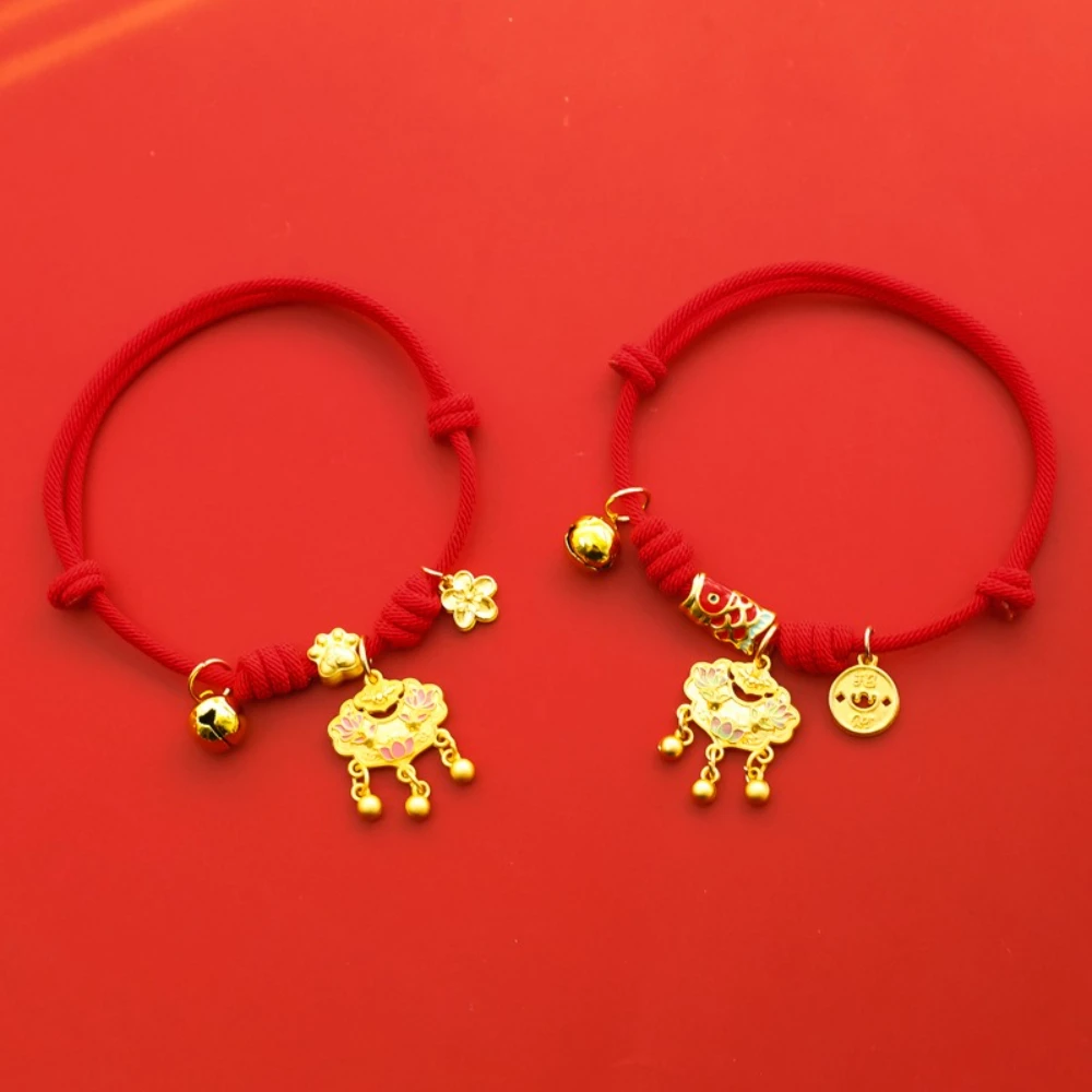 Collar Año Nuevo para gatos y perros amuleto longevidad, koi y campana - imagen 2