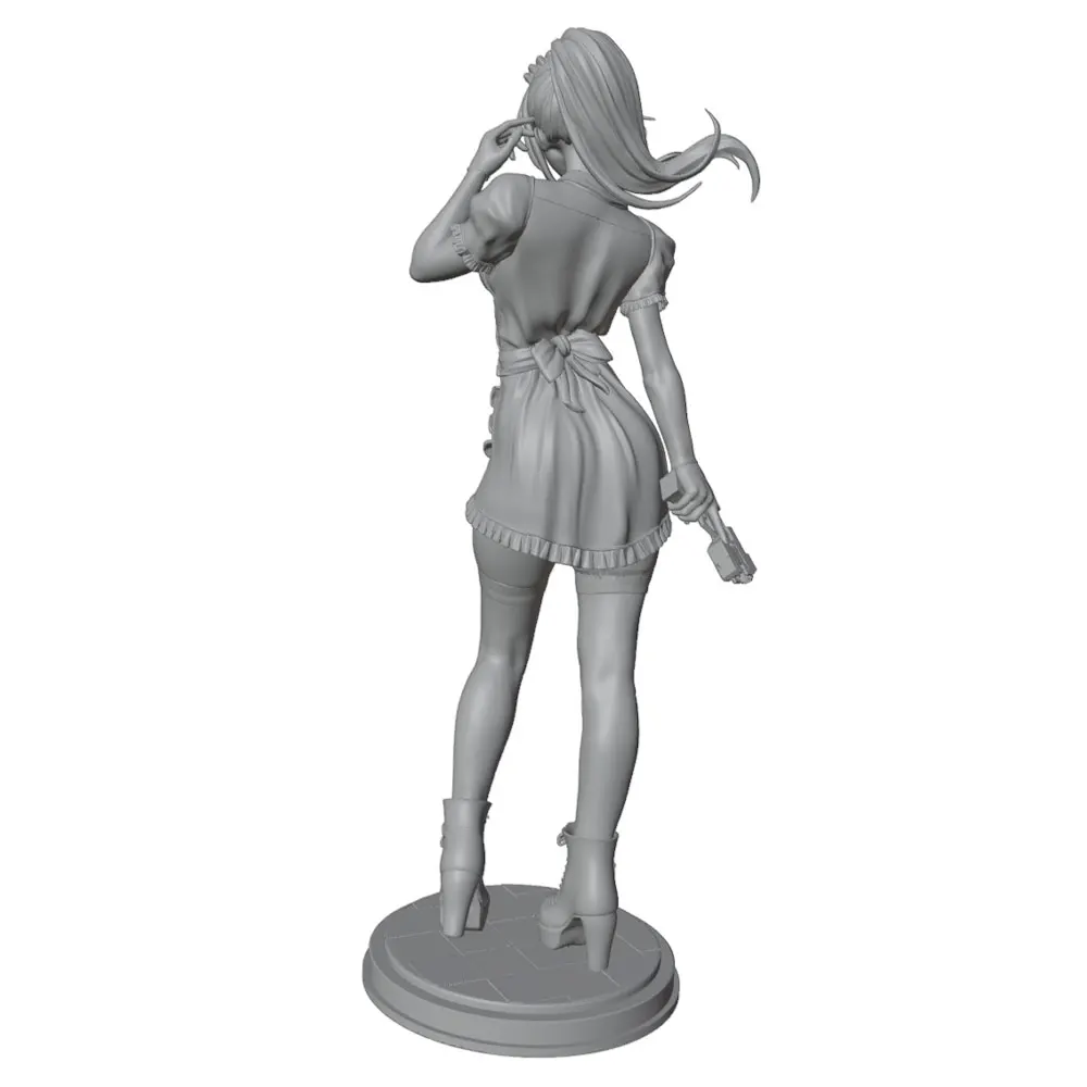 Miniatura resinada 75mm – Camarero pelo largo para coleccionistas - imagen 4