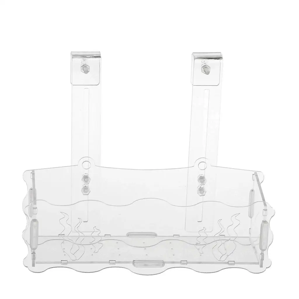 Acrylic Aquatic Plant Cup Pot Holder Aquarium Live Plant Glass Pot