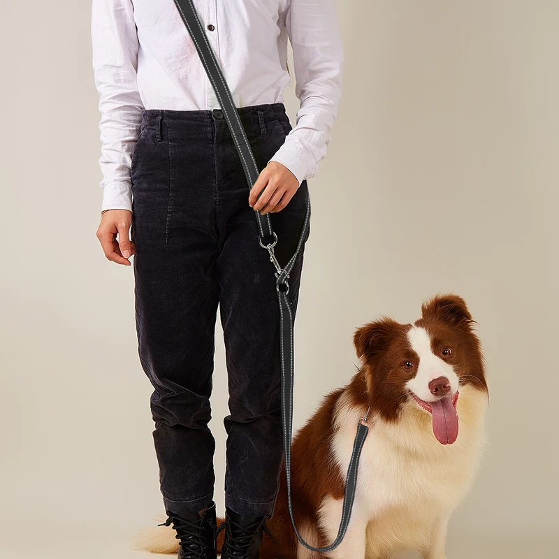 CAWAYI KENNEL Cadena de nailon suave para perros, cuerda de tracción, cables, manos libres, cuerda para perros diagonal, cadena a prueba de explosiones para perros grandes - imagen 2