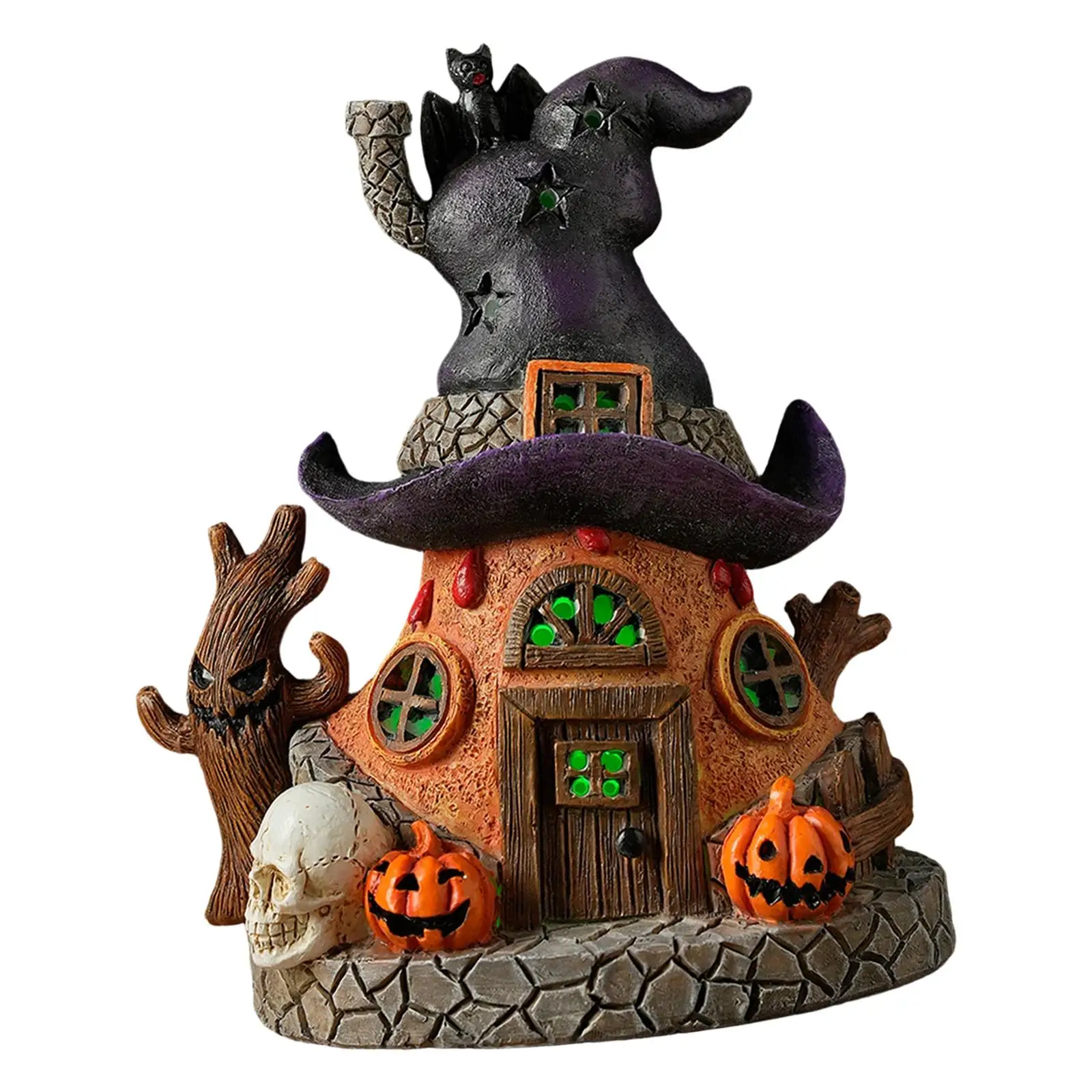 Estatua de cabaña, casa de jardín de hadas, estatuilla, obra de arte, adorno, escultura para mesa - imagen 2