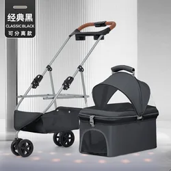 Carrito plegable para transporte de perros y gatos pequeños