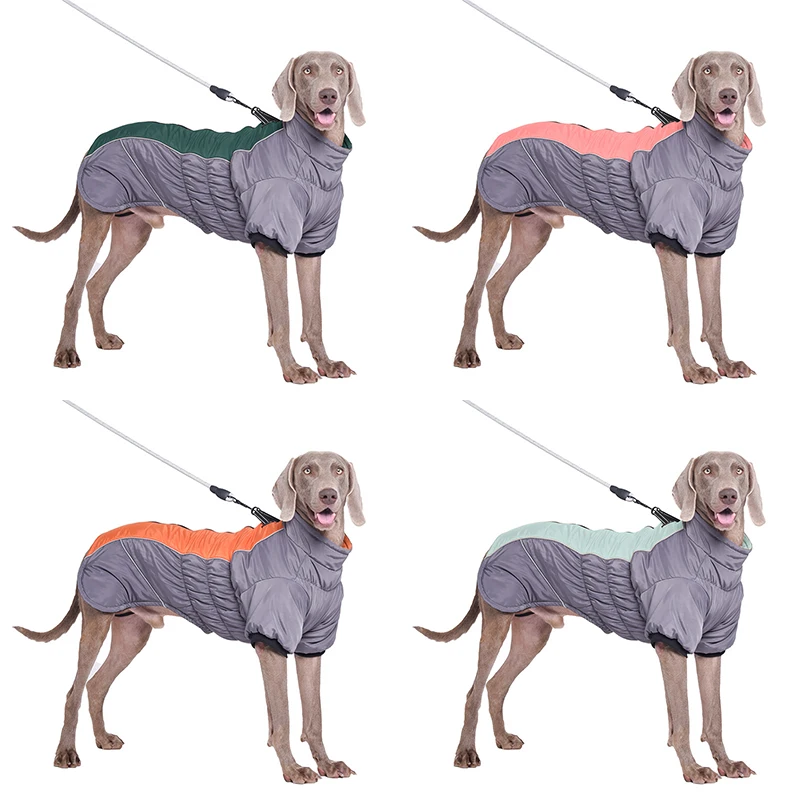 Chaqueta gruesa para perro grande, abrigo impermeable, reflectante, novedad, Invierno - imagen 3