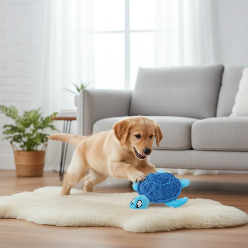 Tortuga de peluche con sonido para cachorros – Juguete interactivo - imagen 4
