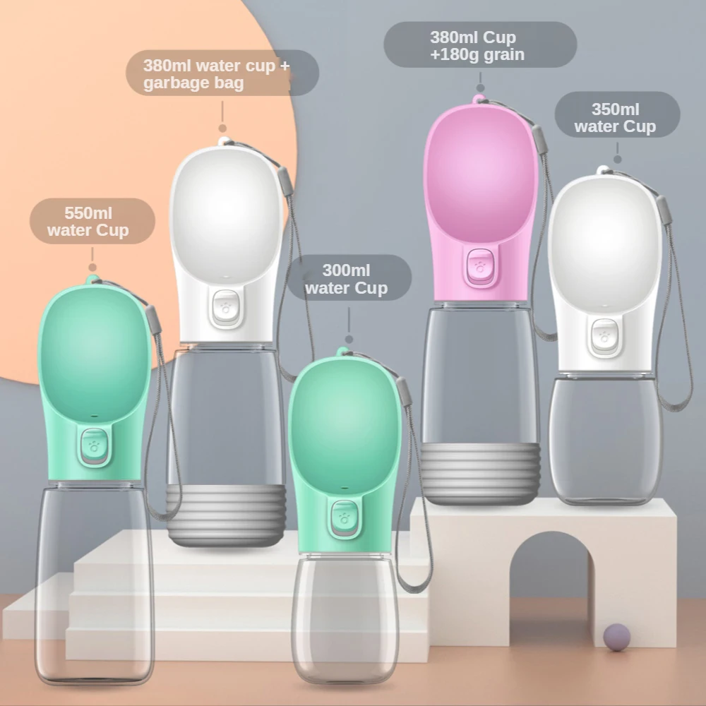 Botella de agua portátil de viaje para mascotas, tazón para perros pequeños y grandes, tazón para caminar al aire libre, tazón para beber para cachorros y gatos, suministros para perros - imagen 3