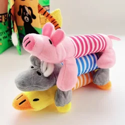 Peluches con sonido para perros y gatos – Elefante, pato o cerdo