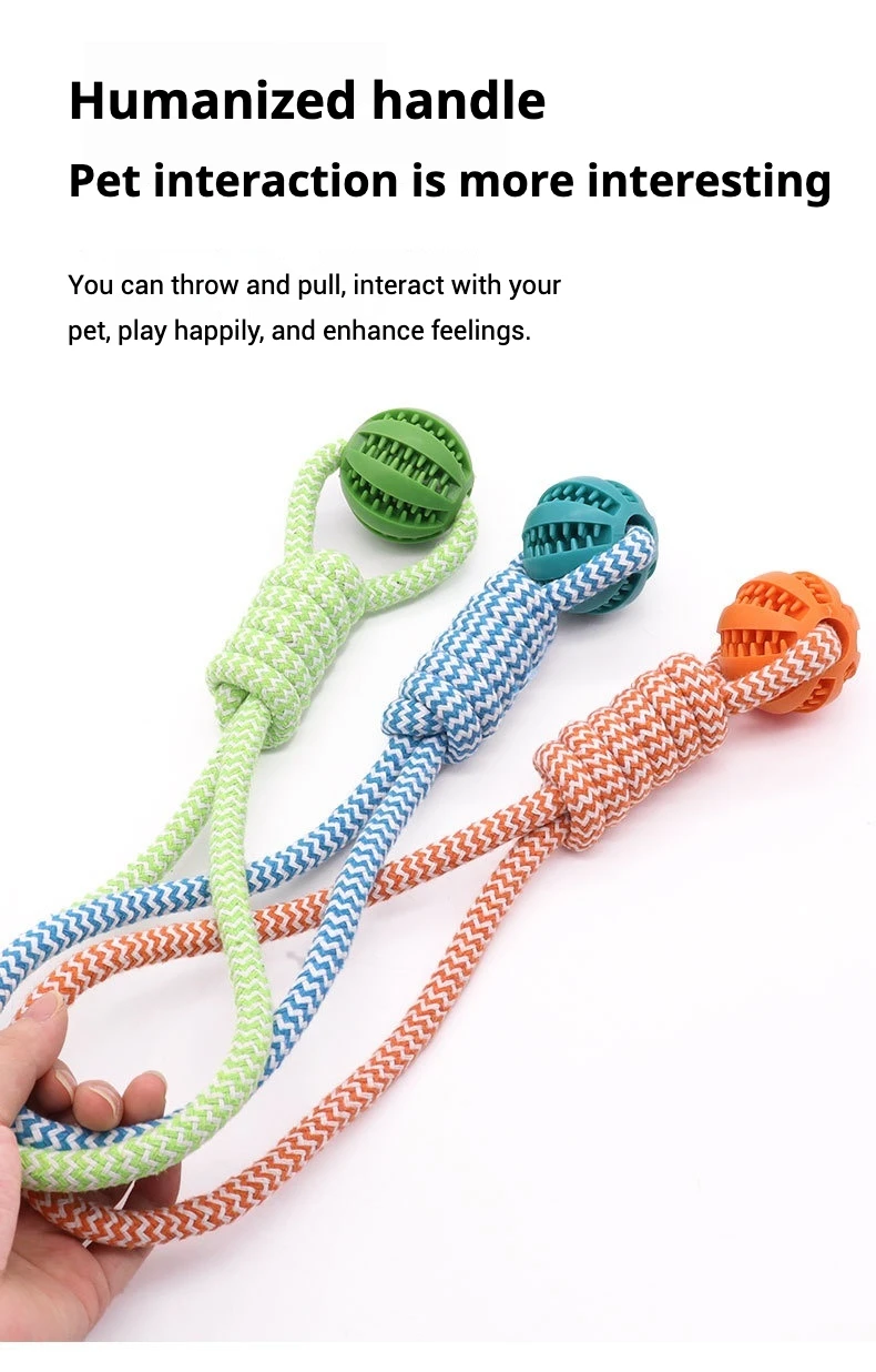 Juguete Duradero de Cuerda de Algodón para Perro con Compartimento Secreto para Golosinas Juguete Masticable Interactivo TPR para Perros y Cachorros Colores Variados Azul Verde Naranja Promueve la Higiene Dental - imagen 3