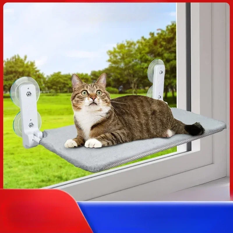 Hamaca para gatos, ventana, sol para gatos, cama colgante, balcón, ventosa de verano, suministros de cama para mascotas de vidrio - imagen 2
