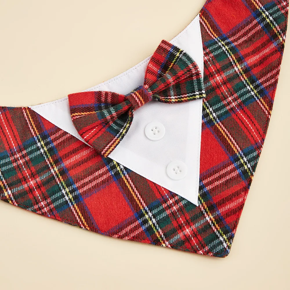 Pajarita para perro guapo para fiesta de boda, accesorios para mascotas, vendaje Triangular de alta calidad para perros pequeños, medianos y grandes, cachorros y perros grandes - imagen 3
