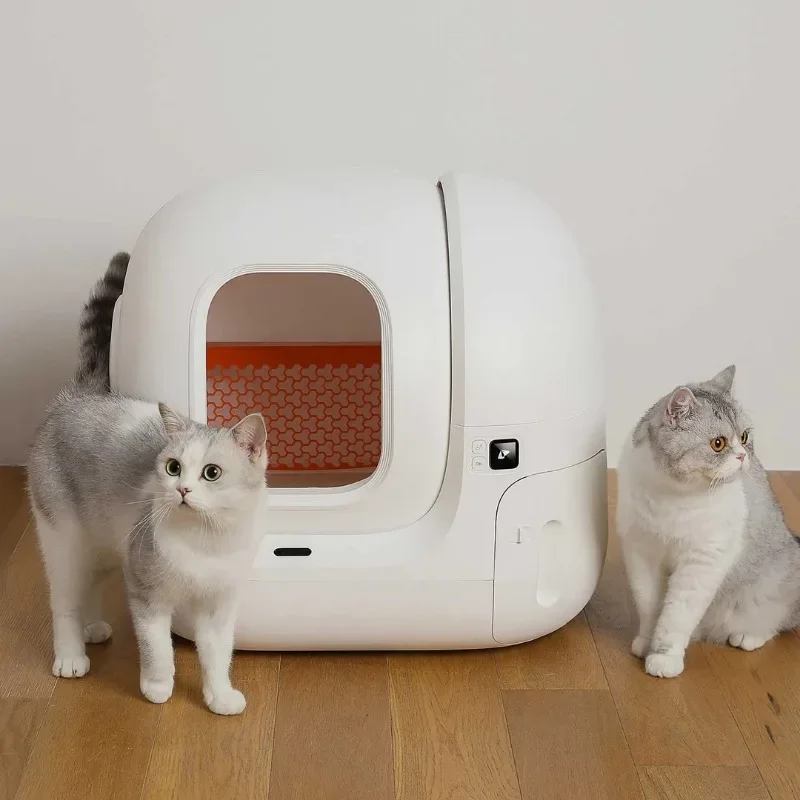 Caja de arena automática para gatos, autolimpieza, caja de arena cerrada inteligente, detección inteligente, inodoro remoto con aplicación - imagen 4