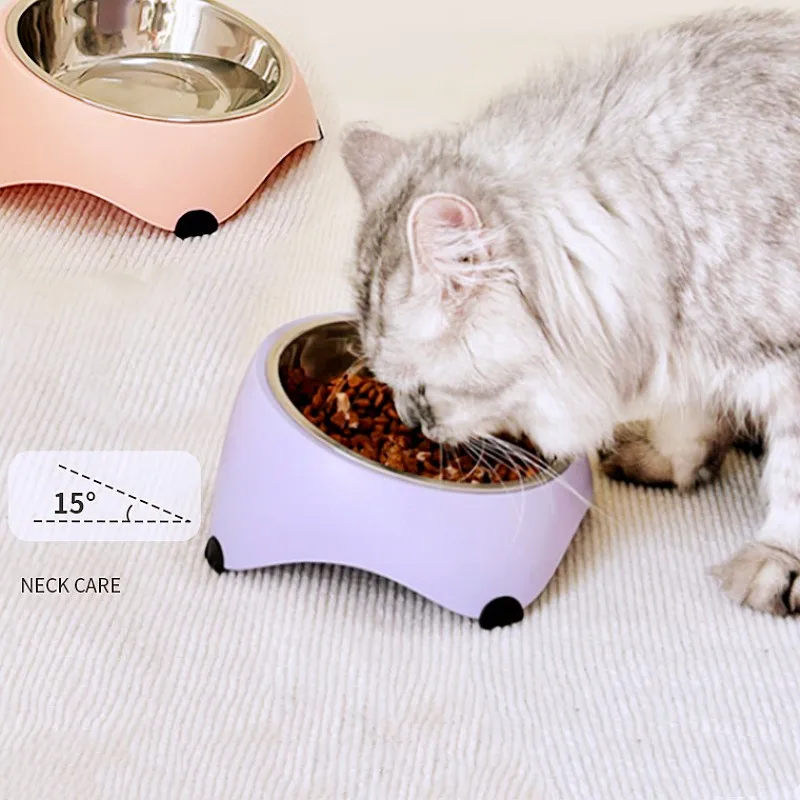 Tazón de acero inoxidable para perros y gatos - comida y agua - imagen 4