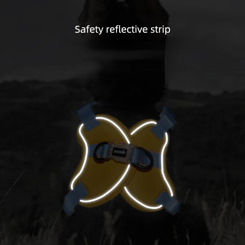 Meidum-Conjunto de chaleco y correa para mascotas en forma de X, arnés reflectante para perros pequeños, cachorros y gatos, malla transpirable, correas para el pecho para caminar - imagen 5