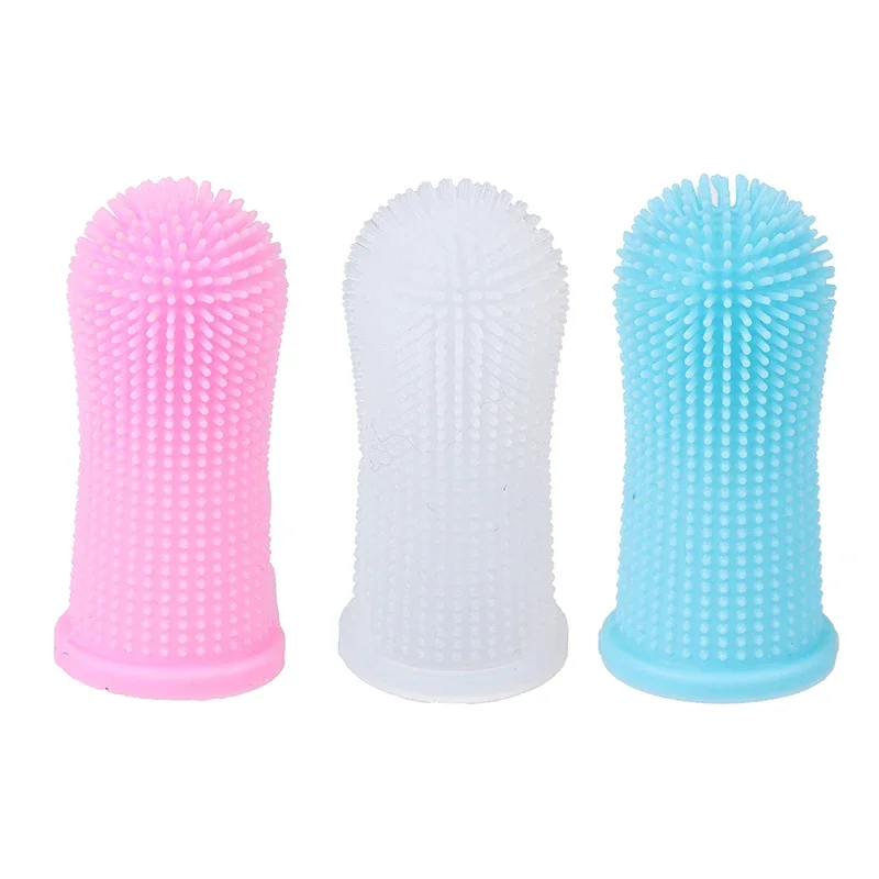 Cepillo de dientes suave para perro y gato, herramienta de limpieza de dedo, mal aliento, 360 °, 1 unidad - imagen 2