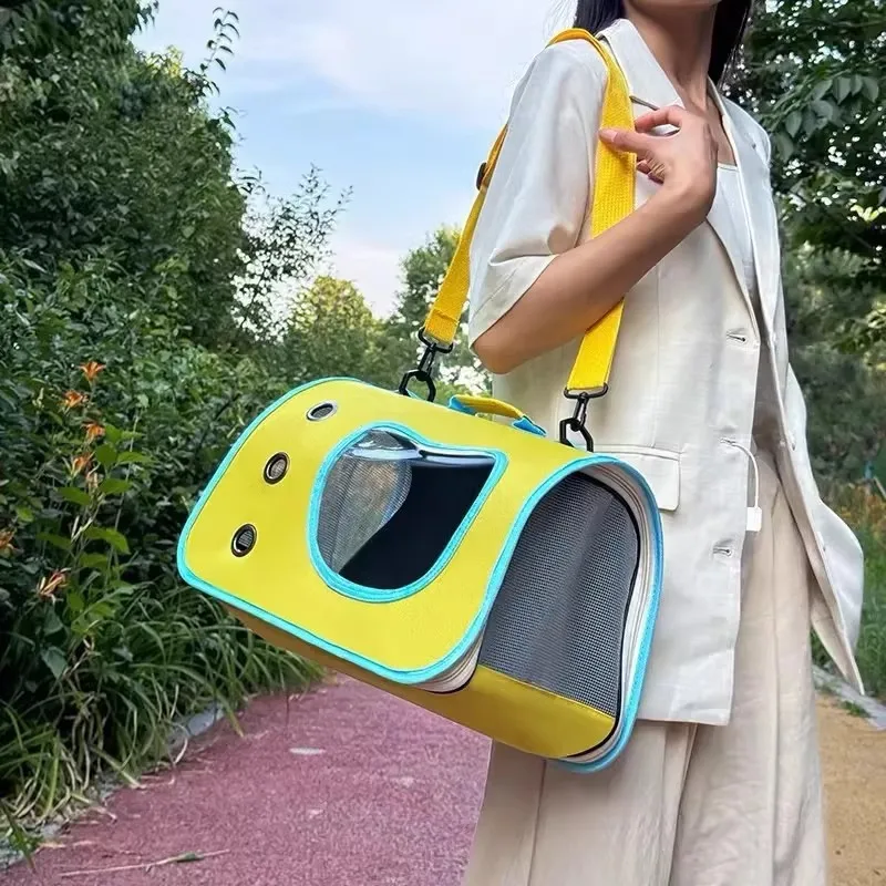 Bolsa transportadora portátil para gatos y perros, Ideal para viajes y actividades al aire libre, bolsas plegables para gatos, portabebés para perros pequeños - imagen 4