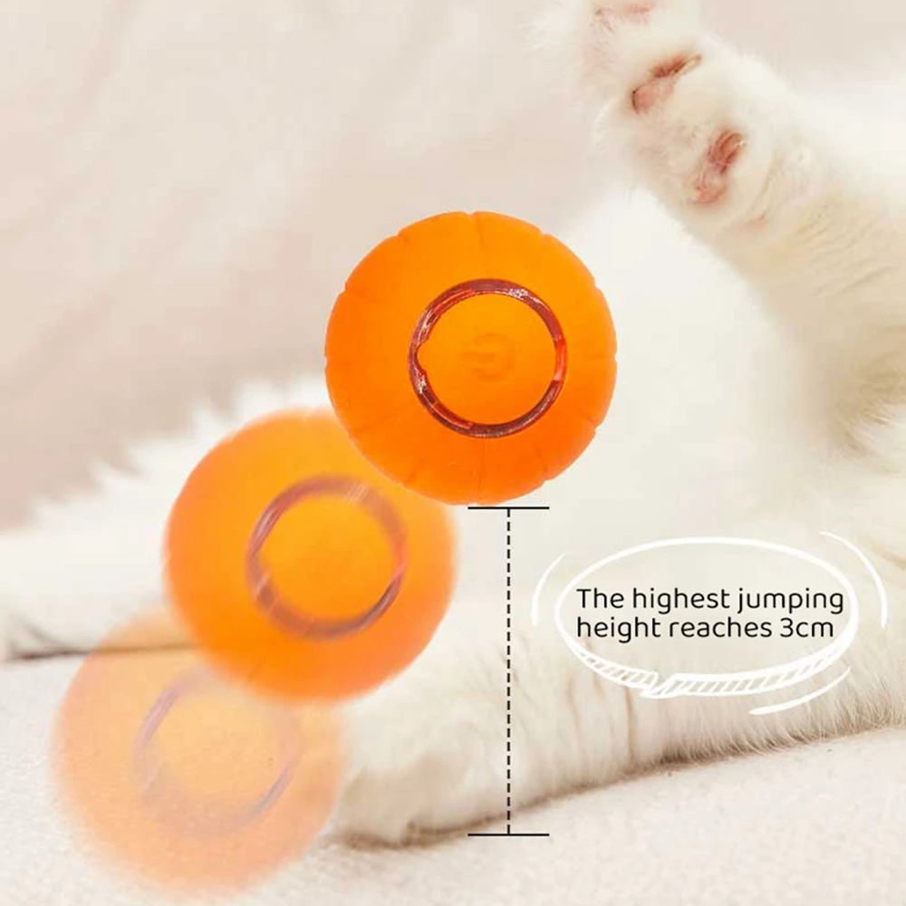Pelota de juguete inteligente para gatos, bola giratoria interactiva que rebota automáticamente, accesorios para mascotas - imagen 2