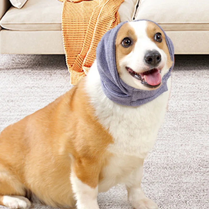 Fundas ajustables para orejas de perro, gorro calmante cálido para invierno, orejeras antiruido para mascotas, suministros para perros pequeños y grandes - imagen 5