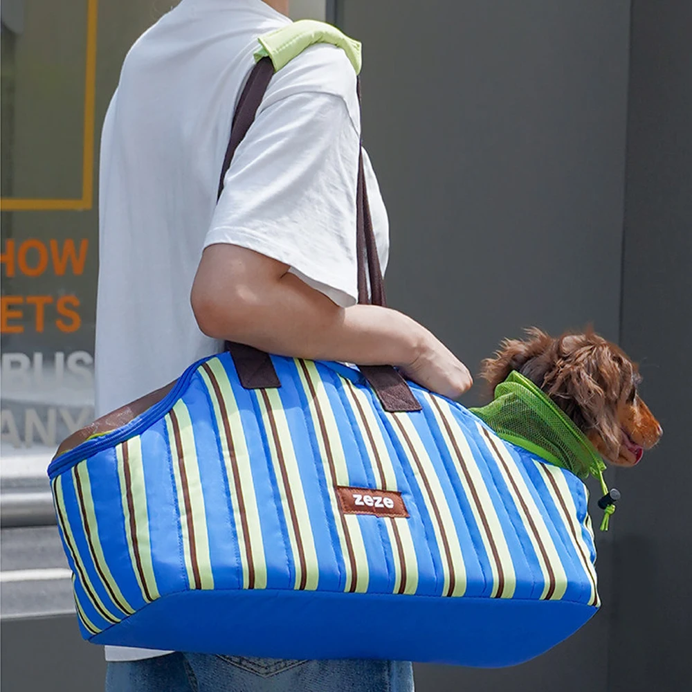 Bolsa bandolera transpirable para perros pequeños – Transportín portátil - imagen 2