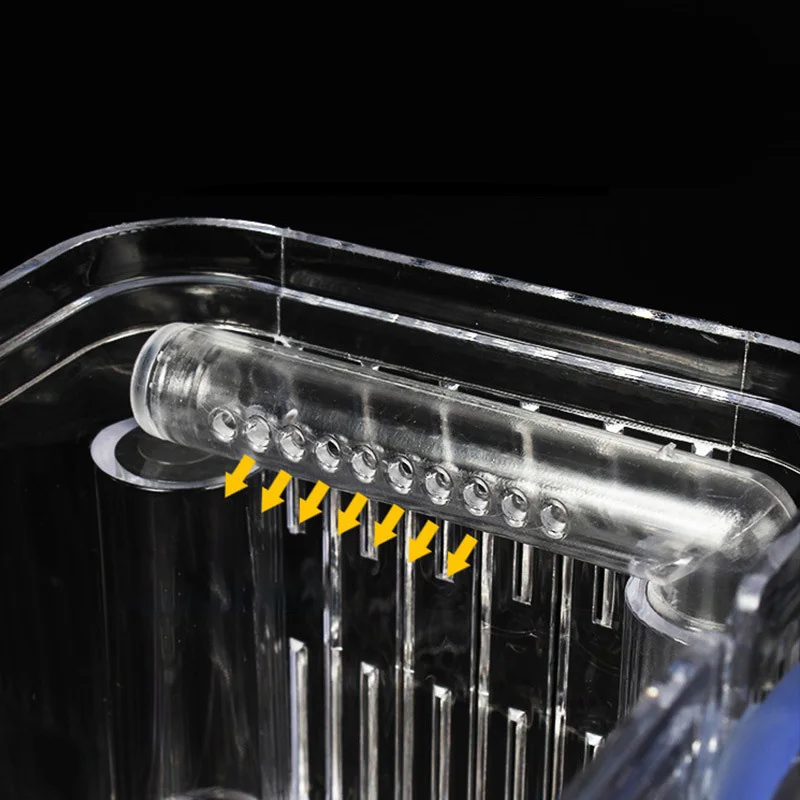 Caja de aislamiento multifuncional para cría de peces, acuario de peces, cría de acuario de alta claridad, incubadora para incubar Doble Guppies - imagen 5
