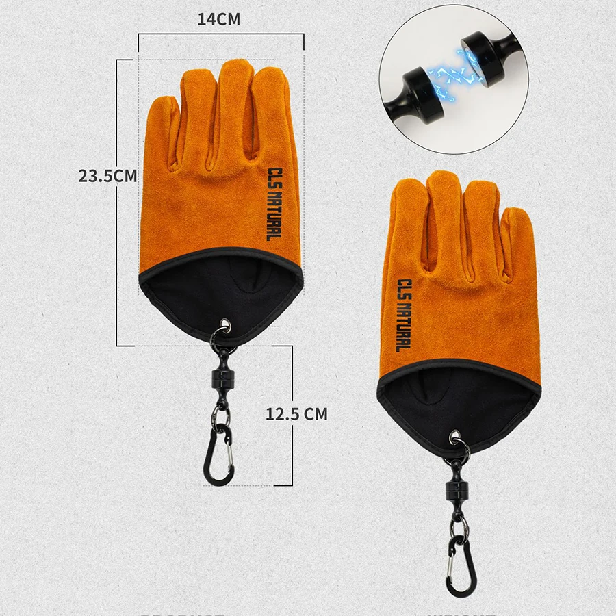Guantes de cuero para barbacoa – Resistentes al calor y antideslizantes - imagen 2