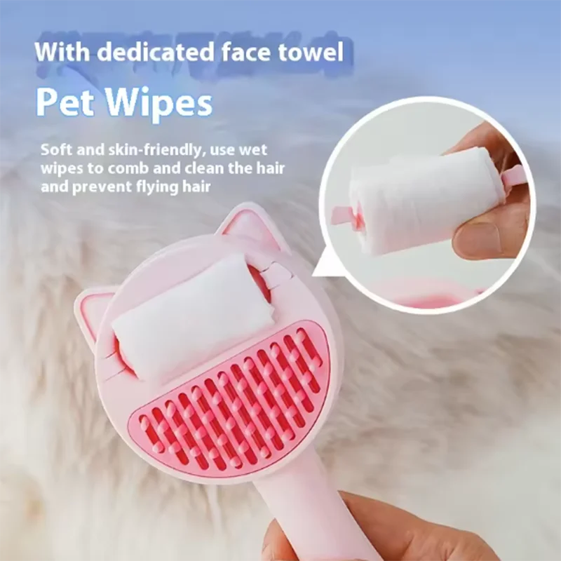 Peine para mascotas con tanque de agua para perros y gatos, elimina el pelo flotante, cepillo de nudo abierto para el cuidado de la belleza del cabello - imagen 2