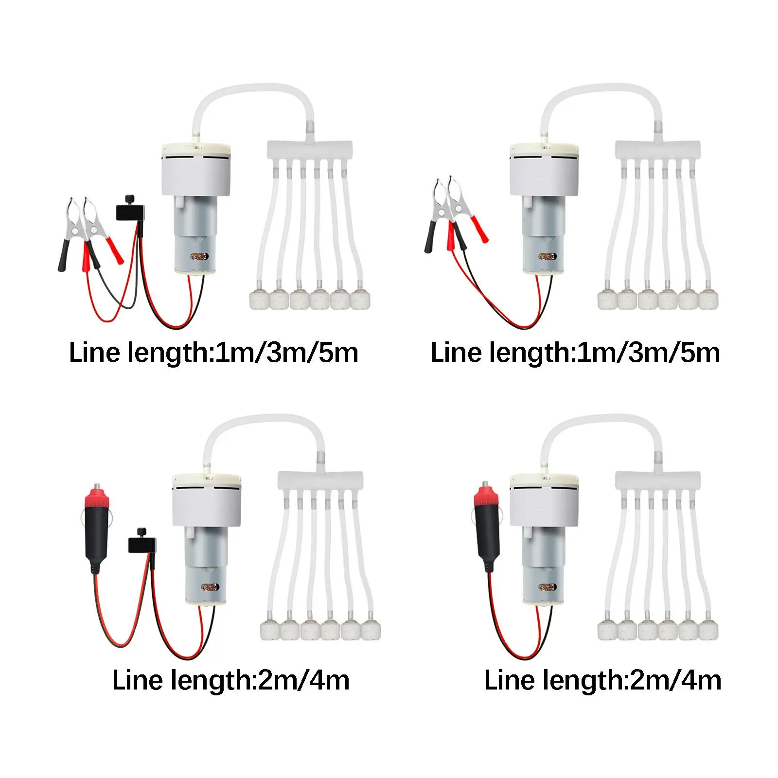 Bomba de aire portátil para acuario con difusor de oxígeno, accesorios para burbujas Airstone