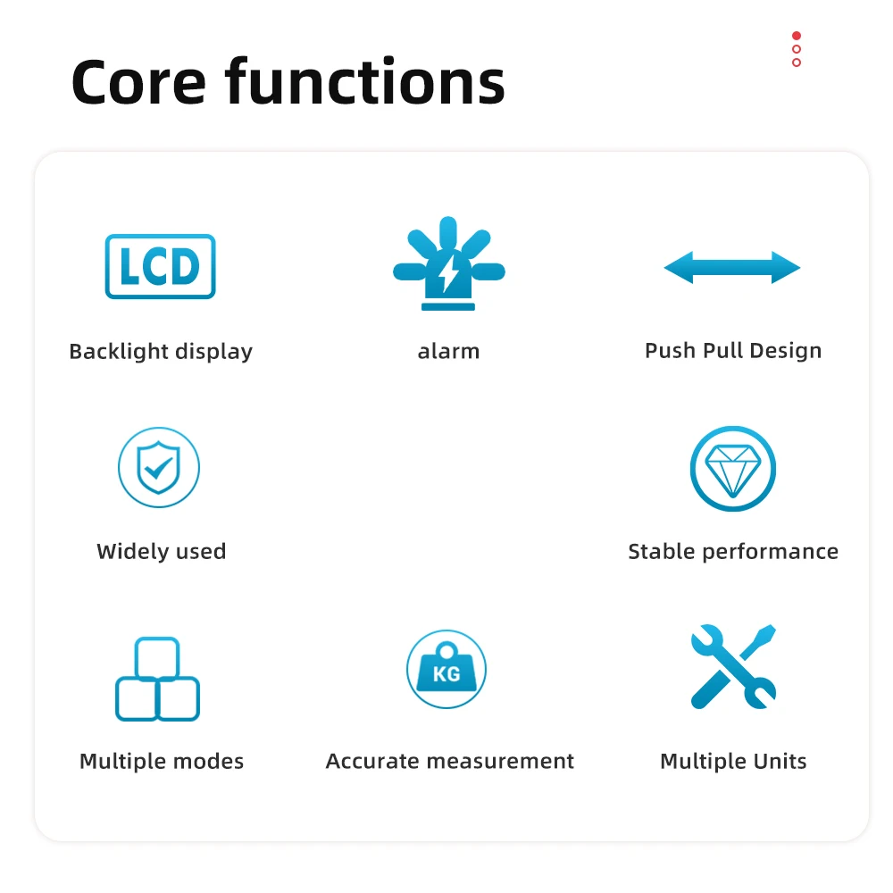 Medidor de fuerza Digital 100N/500N, dinamómetro portátil, 4 unidades, Oz, Lb, N KG, máquina de eniles, medidor de empuje, instrumento de medición - imagen 2