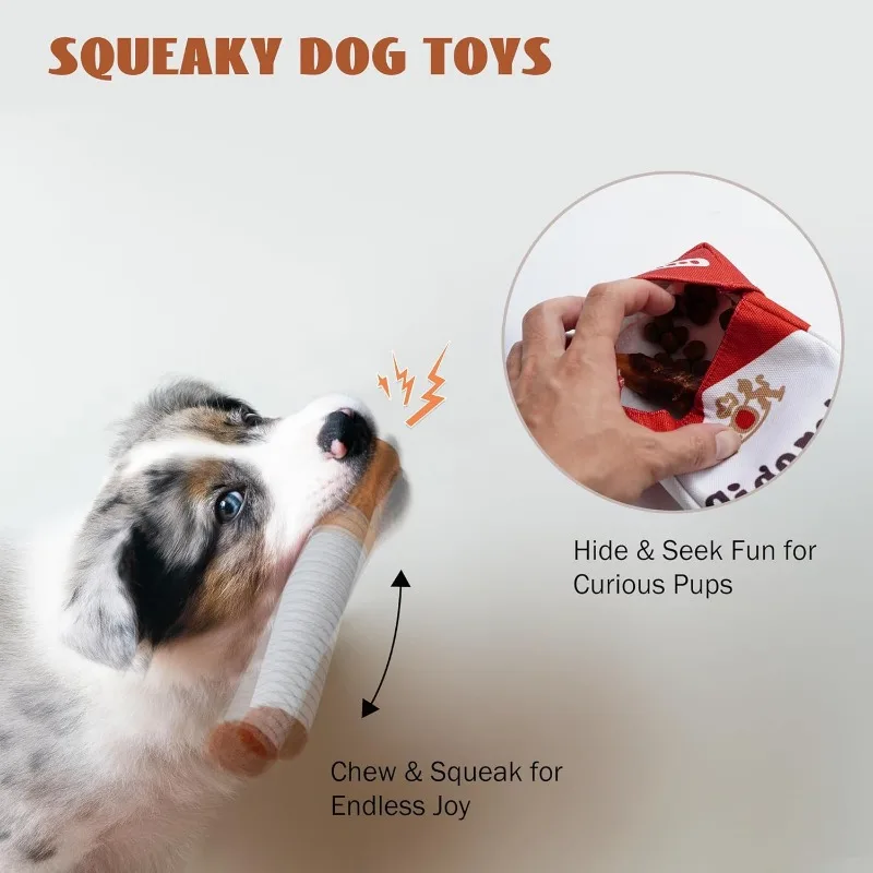 Juguete para perro de peluche masticable interactivo – Cigarrillo - imagen 3