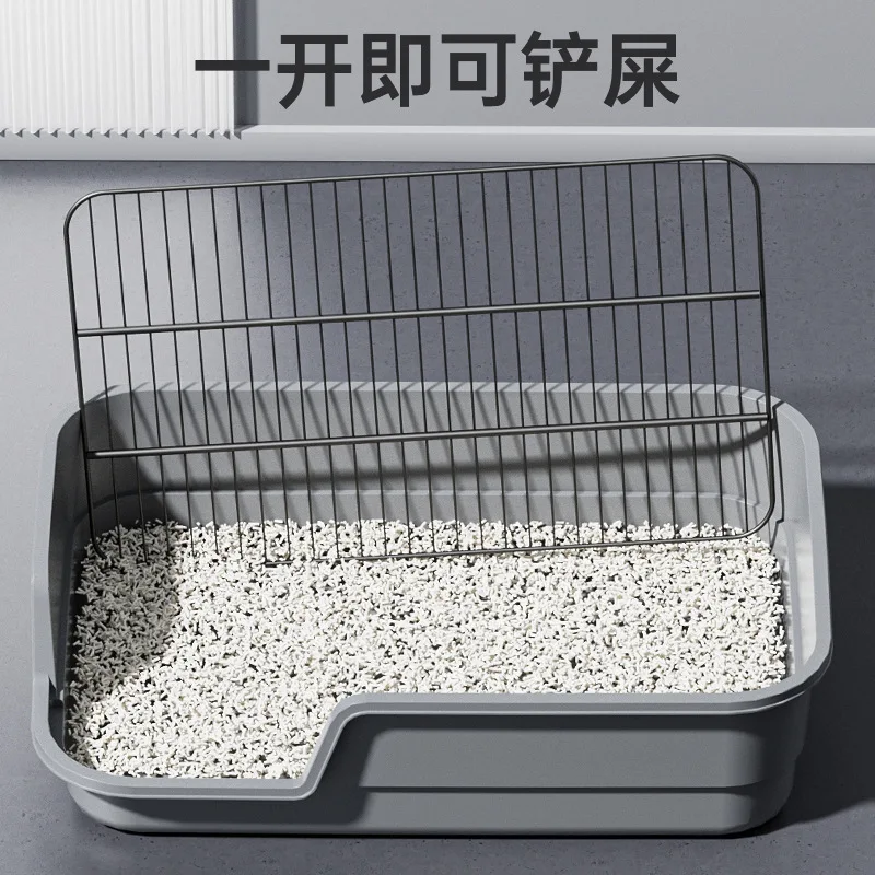 Inodoro para perros de gran tamaño a prueba de salpicaduras, valla alta inclinada, inodoro plano para perros pequeños, suministros para mascotas antisalpicaduras de orina - imagen 4