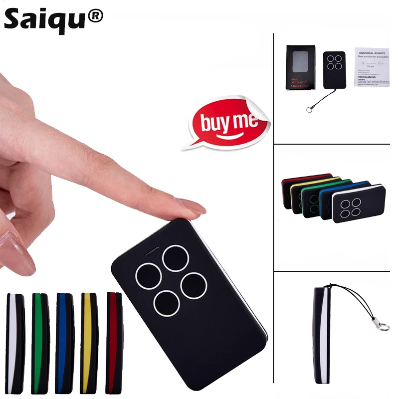 Mando universal 4 en 1 para puerta de garaje – Código rodante y fijo