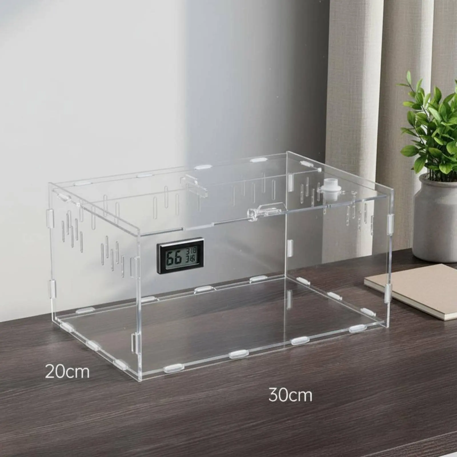 Terrario panorámico 360° para anfibios – Acrílico transparente de alta claridad - imagen 2