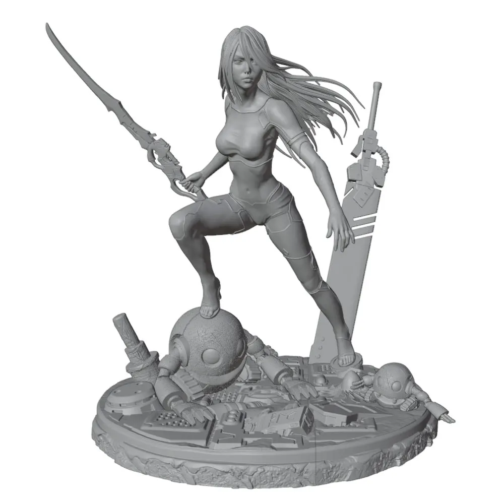 Kit de modelismo en resina Warrior – Miniatura militar sin montar - imagen 2