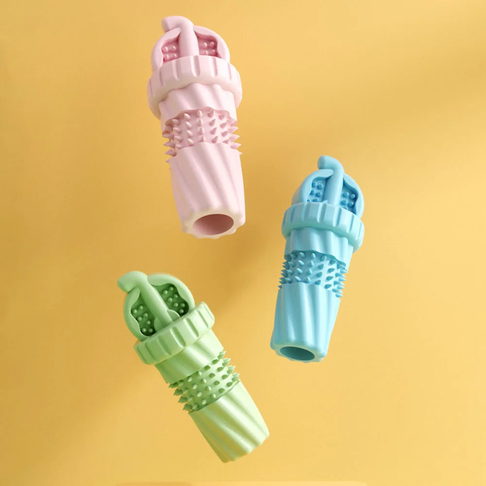 Juguete para perros con taza de coque para mascotas, juguete molar para masticar resistente a mordeduras para cachorros, perros pequeños y medianos, dentición duradera - imagen 4