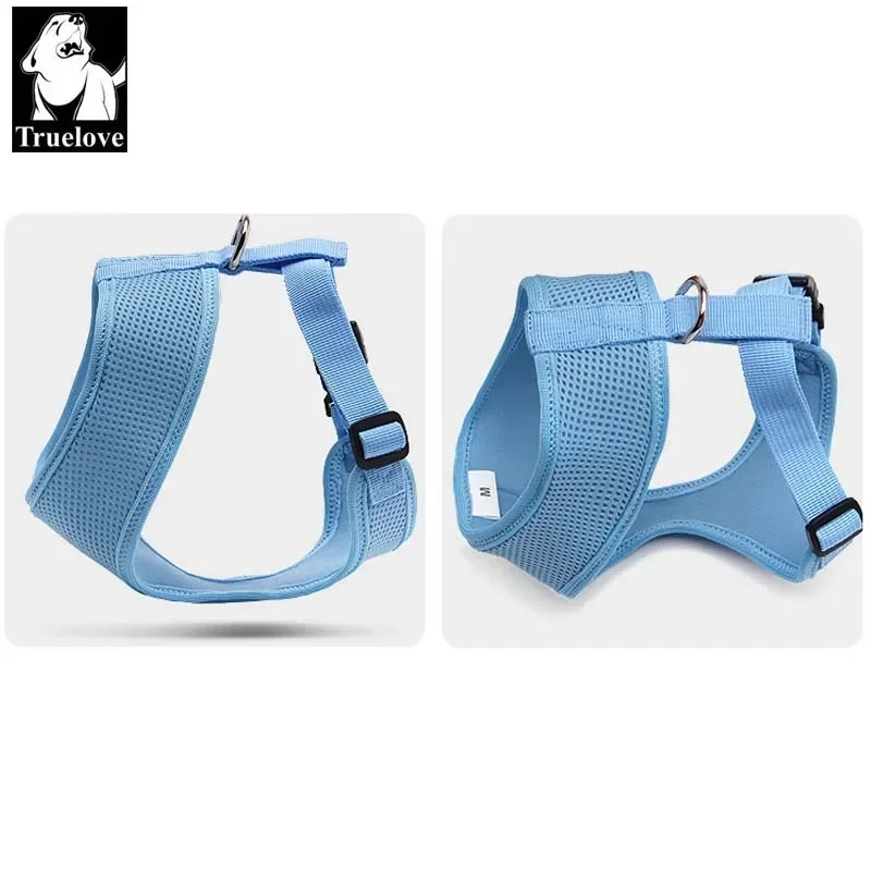 Truelove Puppy Cat Pet Dog Harness Breathable Mesh Nylon Dog Harness Strap Soft Walk Vest Collar For Small Medium Dog 8color - imagen 3