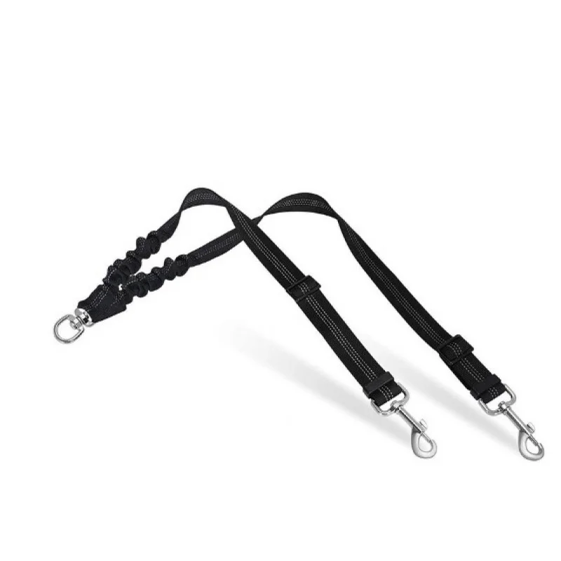 Accesorio de correa doble para perros de 16 pies de largo, correas dobles para entrenar perros pequeños a grandes, correa ajustable, cuerda elástica que absorbe los golpes - imagen 5