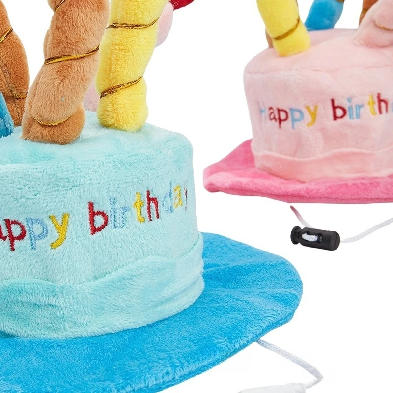 Sombrero para perro mascota para fiesta de cumpleaños, sombreros ajustables para perro, gorra para gato, accesorios para perros, disfraces para perros, sombrero de vestir para el cuidado de cachorros, suministros para mascotas - imagen 4