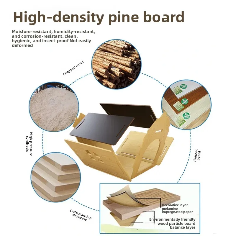 Nueva casa de madera desmontable para perros, casa para gatos, mascota con ventana, casa para perros, Chalet, productos universales para mascotas para interiores y exteriores