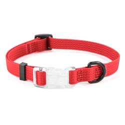 Collar impermeable de PVC para perros grandes - rojo y púrpura