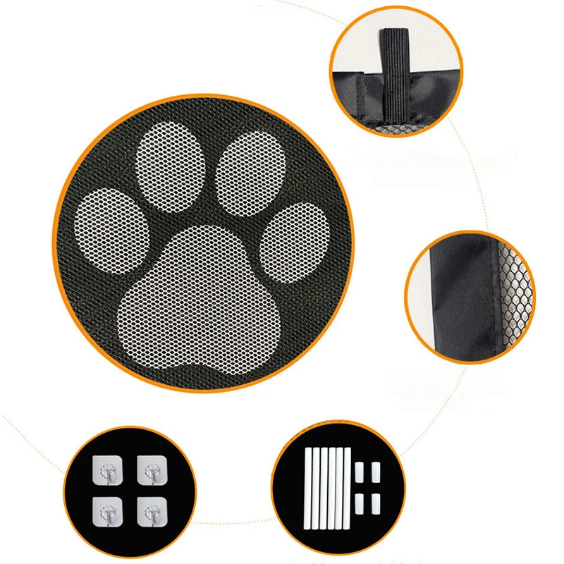 No Punching Pet Dog Barrier Fences Foldable Dog Safety Fence Protection Net Pet Isolated Network Stairs Gate Dog Accessories - imagen 5